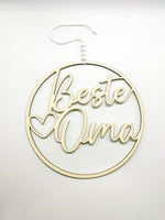 Hoop, Holzring, Muttertag, Holz, "Beste Oma", Geschenk, Mutter, Mama