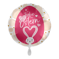 Folienballon, 43cm, Motivballon, leer, Frohe Ostern