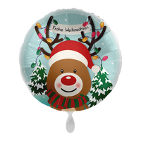 Folienballon, 43cm, Motivballon, leer, Frohe Weihnachten