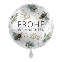 Folienballon, 43cm, Motivballon, leer, Frohe Weihnachten