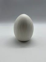 Ei, Osterei, Dekoei, weiss, Struktur, Keramik, Standing egg, Osterdekoration, Osterdeko