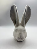Dekohase, Osterhase, Hasenkopf, Büste, Hasenbüste, weiss, Beton, Osterdekoration, 28cm