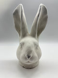 Dekohase, Osterhase, Hasenkopf, Büste, Hasenbüste, weiss, Beton, Osterdekoration, 23cm