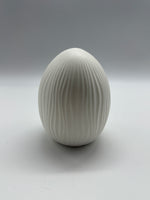 Ei, Osterei, Dekoei, weiss, Struktur, Keramik, Standing egg, Osterdekoration, Osterdeko