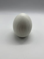 Ei, Osterei, Dekoei, weiss, Struktur, Keramik, Standing egg, Osterdekoration, Osterdeko