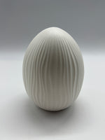 Ei, Osterei, Dekoei, weiss, Struktur, Keramik, Standing egg, Osterdekoration, Osterdeko