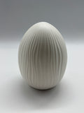 Ei, Osterei, Dekoei, weiss, Struktur, Keramik, Standing egg, Osterdekoration, Osterdeko