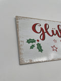 Deko, Schild, Blechschild, Beschriftung: "Glühweinzeit", Geschenk