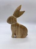 Dekohase, Osterhase, holz, 25cm x 16cm, Standhase, Osterdekoration, groß