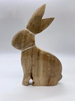 Dekohase, Osterhase, holz, 25cm x 16cm, Standhase, Osterdekoration, groß