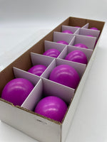 12 Stück, Gänseeier in dunkel-rosa, Ostereier, leer, Osterdekoration
