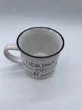 Tasse, Becher, Lieblingsmama, Steingut, weiß, 9x8x7cm, Muttertag