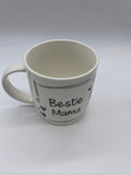 Tasse, Becher, Beste Mama, Porzellan, weiß, 9x9x7cm, Muttertag