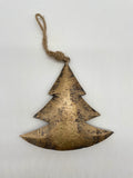 Weihnachtsbaum, Tannenbaum, Baum, Metall, Gold, Vintage