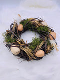 Osterkranz, braun, natur, Dekoration, Osterdekoration, Geschenk, Frühling, 20cm, Ostern