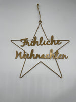 Stern, Gold, Metall, Fröhliche Weihnachten, Advent, Weihnachten