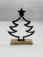 Dekobaum, Metallbaum, Weihnachtsbaum, Metall, schwarz, Advent, Weihnachten, 28cm