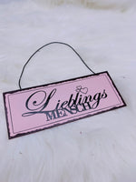 Deko, Schild, Lieblingsmensch, Rosa, Geschenk, Blechschild