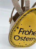 Ostertasche, Osterkorb, Filz, Geschenk, Natur, gelb, Frohe Ostern, Hasenohren, Henkel, Osterdekoration, Ostern