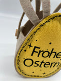 Ostertasche, Osterkorb, Filz, Geschenk, Natur, gelb, Frohe Ostern, Hasenohren, Henkel, Osterdekoration, Ostern