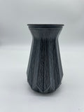 Dekoration, Dekovase, Vase, grau, Blumenvase, vintage, Boho, handbemalt, Tischdekoration, Keramik, V2