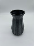 Dekoration, Dekovase, Vase, grau, Blumenvase, vintage, Boho, handbemalt, Tischdekoration, Keramik, V2