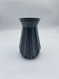 Dekoration, Dekovase, Vase, grau, Blumenvase, vintage, Boho, handbemalt, Tischdekoration, Keramik, V2