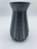 Dekoration, Dekovase, Vase, grau, Blumenvase, vintage, Boho, handbemalt, Tischdekoration, Keramik, V2