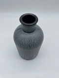 Dekoration, Dekovase, Vase, grau, Blumenvase, Flasche, vintage, Boho, handbemalt, Tischdekoration, Keramik, V2