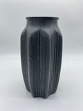 Dekoration, Dekovase, Vase, grau, Blumenvase, vintage, Boho, handbemalt, Tischdekoration, Keramik, V2