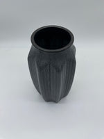 Dekoration, Dekovase, Vase, grau, Blumenvase, vintage, Boho, handbemalt, Tischdekoration, Keramik, V2