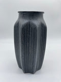 Dekoration, Dekovase, Vase, grau, Blumenvase, vintage, Boho, handbemalt, Tischdekoration, Keramik, V2