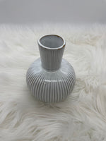 Vase, Vintage, weiss, Bauchvase, Keramik, Blumenvase