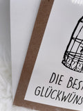 Papeterie, Karte, Hochzeitskarte inkl Umschlag, Hochzeit, Wedding, Grußkarte