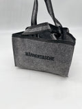 Flaschentasche für 6 Flaschen, Filz, mit Aufschrift: "Männertasche", Vatertag, Geschenk, (B/H/T) 24x15x5cm