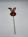 Dekofigur, Hase, Hasenkopf, Roststecker, Rost, Garten, Dekoration, Osterdekoration, Ostern, (H/B) 52x18cm